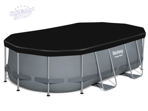 Bestway POKRYWA na basen stelażowy owalny 424 x 250 x 100 cm 58425 Bestway POKRYWA na basen stelażowy owalny 424 x 250 x 100 cm 58425