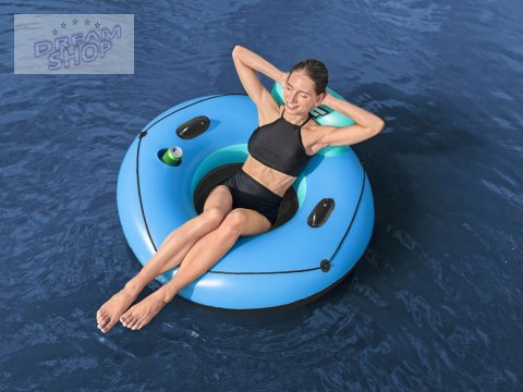 Bestway duże dmuchane koło z oparciem 106 cm dla dzieci i dorosłych 43108