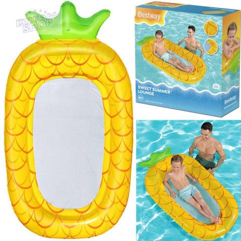 Bestway Dmuchany materac do wody dla dzieci Dno z siatki ANANAS 43644 Bestway Dmuchany materac do wody dla dzieci Dno z siatki ANANAS 43644