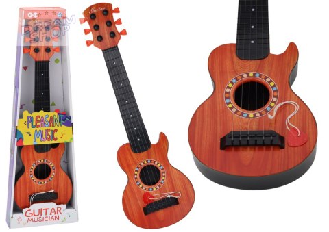 Gitara Zabawkowa Dla Dzieci Kostka Do Gry Drewno Pomarańczowa Gitara Zabawkowa Dla Dzieci Kostka Do Gry Drewno Pomarańczowa