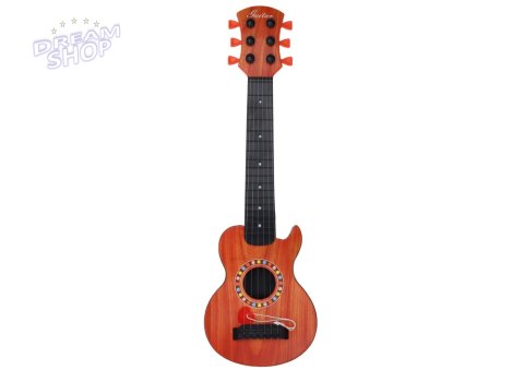 Gitara Zabawkowa Dla Dzieci Kostka Do Gry Drewno Pomarańczowa Gitara Zabawkowa Dla Dzieci Kostka Do Gry Drewno Pomarańczowa