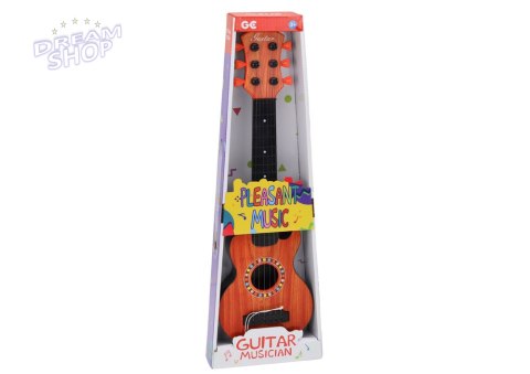 Gitara Zabawkowa Dla Dzieci Kostka Do Gry Drewno Pomarańczowa Gitara Zabawkowa Dla Dzieci Kostka Do Gry Drewno Pomarańczowa