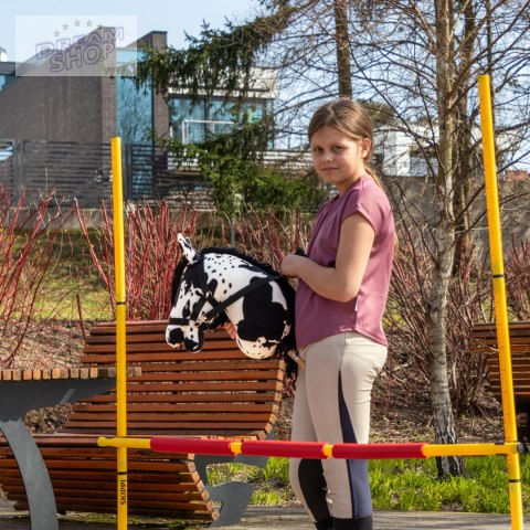 Skippi Hobby Horse - w plamy - czarne plamki - koń na kiju - kantar