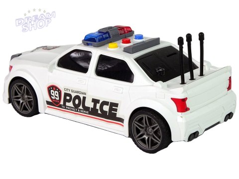 Auto Sportowe Policja 1:16 Biały Dźwięk Auto Sportowe Policja 1:16 Biały Dźwięk