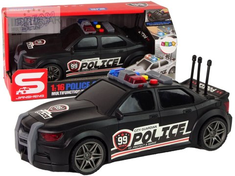 Auto Sportowe Policja 1:16 Czarny Dźwięk Auto Sportowe Policja 1:16 Czarny Dźwięk