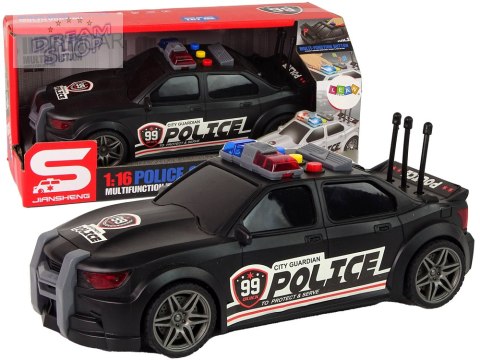 Auto Sportowe Policja 1:16 Czarny Dźwięk