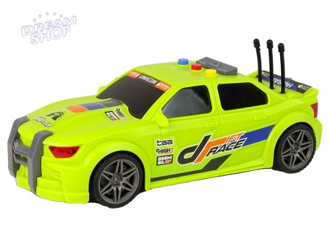 Auto Sportowe Wyścigowe 1:16 Zielony Dźwięk Auto Sportowe Wyścigowe 1:16 Zielony Dźwięk
