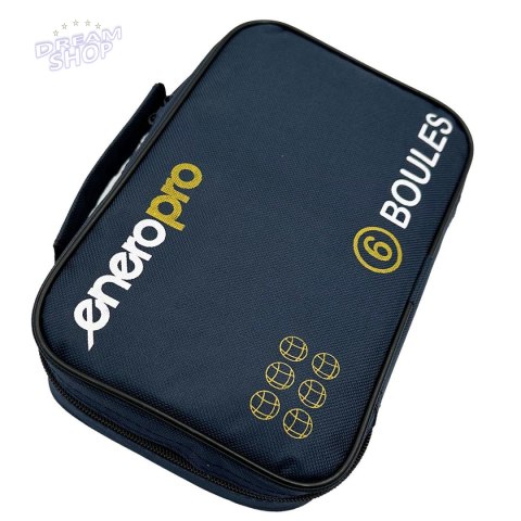 KULE DO GRY 6 SZT.BOULE PETANQUE CZARNE POKROWIEC ENERO PRO KULE DO GRY 6 SZT.BOULE PETANQUE CZARNE POKROWIEC ENERO PRO