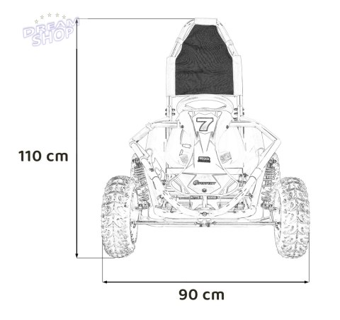 Pojazd Gokart Spalinowy MUD MONSTER Czerwony Pojazd Gokart Spalinowy MUD MONSTER Czerwony