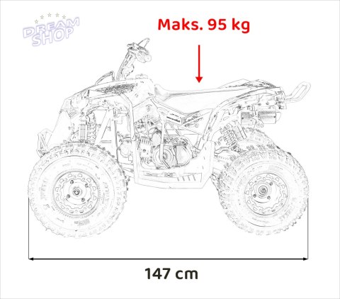 Pojazd Quad Spalinowy RENEGADE HighPer 125CC Czerwony Pojazd Quad Spalinowy RENEGADE HighPer 125CC Czerwony