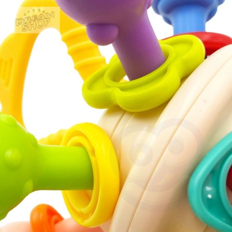WOOPIE BABY Kolorowa Grzechotka w Kształcie Piłki 0m+ WOOPIE BABY Kolorowa Grzechotka w Kształcie Piłki 0m+