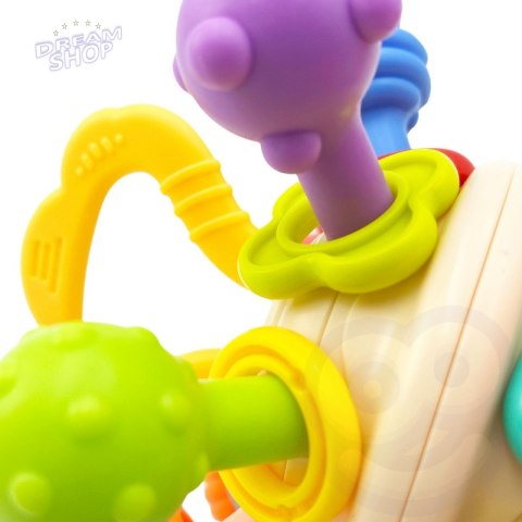 WOOPIE BABY Kolorowa Grzechotka w Kształcie Piłki 0m+ WOOPIE BABY Kolorowa Grzechotka w Kształcie Piłki 0m+