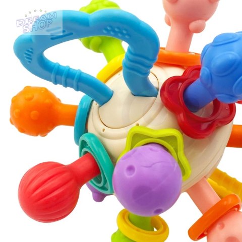 WOOPIE BABY Kolorowa Grzechotka w Kształcie Piłki 0m+ WOOPIE BABY Kolorowa Grzechotka w Kształcie Piłki 0m+