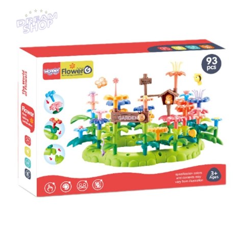WOOPIE Magiczny Ogródek Montessori Klocki Konstrukcyjne XXL 93 el.