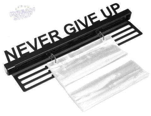 Wieszak na medale i numery startowe NEVER GIVE UP Wieszak na medale i numery startowe NEVER GIVE UP