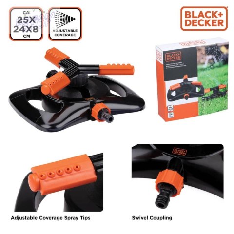 ZRASZACZ OBROTOWY 3 RAMIENNY 15 DYSZ BLACK+ DECKER ZRASZACZ OBROTOWY 3 RAMIENNY 15 DYSZ BLACK+ DECKER