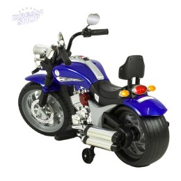 Motor na akumulatorChopper dla dzieci Trike światła muzyka MOTO-L-9-NIEBIESKI