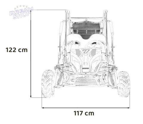 Pojazd BUGGY Spalinowy LUCKY SEVEN Niebieski Pojazd BUGGY Spalinowy LUCKY SEVEN Niebieski