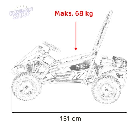 Pojazd Gokart Spalinowy MUD MONSTER Zielony Pojazd Gokart Spalinowy MUD MONSTER Zielony