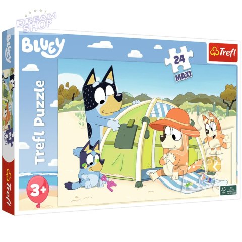 Puzzle Trefl 24 el. maxi Wspaniały dzień Bluey 14357 Puzzle Trefl 24 el. maxi Wspaniały dzień Bluey 14357