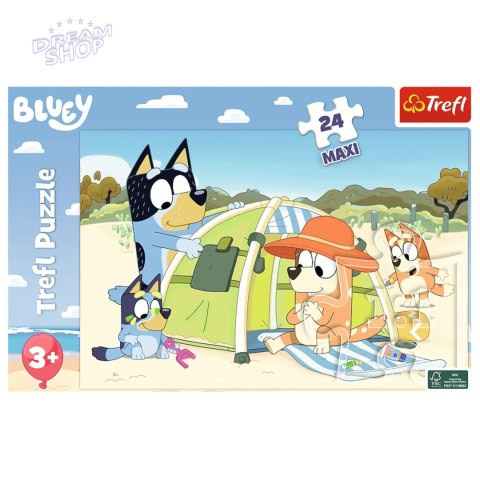 Puzzle Trefl 24 el. maxi Wspaniały dzień Bluey 14357 Puzzle Trefl 24 el. maxi Wspaniały dzień Bluey 14357