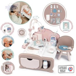 SMOBY Baby Nurse Elektroniczny Duży Kącik Opiekunki dla Lalki 19 akcesoriów