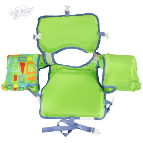 BESTWAY 32174 Kamizelka dmuchana do pływania kapok z rękawkami zielona 3-6lat 13-30kg BESTWAY 32174 Kamizelka dmuchana do pływania kapok z rękawkami zielona 3-6lat 13-30kg