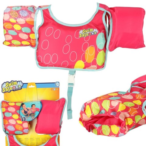 BESTWAY 32174 Kamizelka do pływania kapok z rękawkami różowa 3-6lat 19-30kg BESTWAY 32174 Kamizelka do pływania kapok z rękawkami różowa 3-6lat 19-30kg