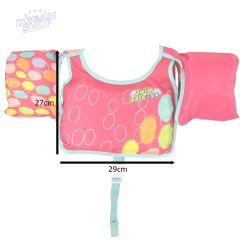 BESTWAY 32174 Kamizelka do pływania kapok z rękawkami różowa 3-6lat 19-30kg BESTWAY 32174 Kamizelka do pływania kapok z rękawkami różowa 3-6lat 19-30kg