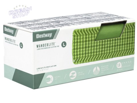 Bestway Materac karimata pod śpiwór WanderLite Large 198x71cm 69616 Bestway Materac karimata pod śpiwór WanderLite Large 198x71cm 69616