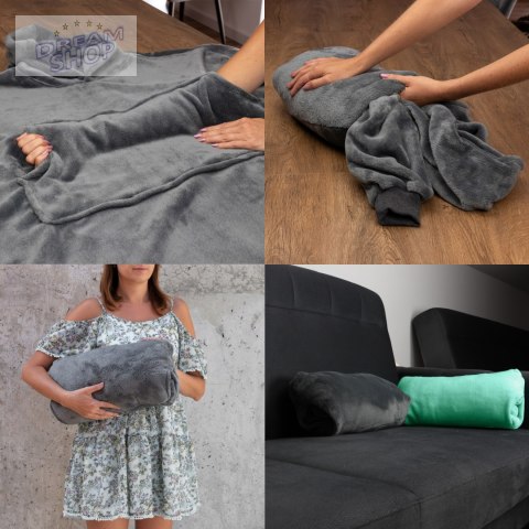 Bluzair SUPER MAMA - Bluza koc - Szary - prezent dla mamy - dzień mamy Bluzair SUPER MAMA - Bluza koc - Szary - prezent dla mamy - dzień mamy