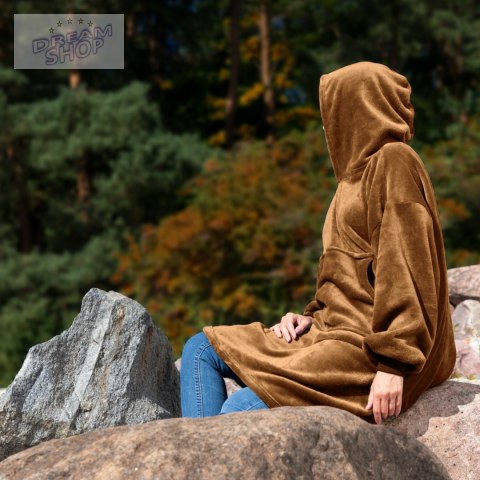 Bluzair SUPER MAMA - Bluza koc - Toffee - prezent dla mamy - dzień mamy Bluzair SUPER MAMA - Bluza koc - Toffee - prezent dla mamy - dzień mamy