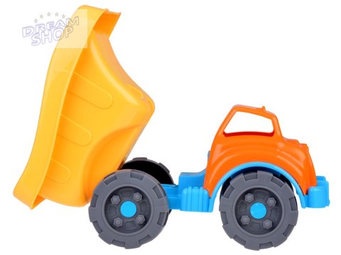 Duży zestaw Auto Wywrotka do piasku, foremki, łopatka, grabki ZA5076 Duży zestaw Auto Wywrotka do piasku, foremki, łopatka, grabki ZA5076