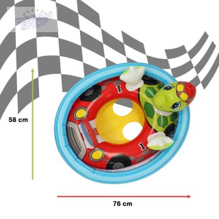 INTEX 59570 Kółko do pływania dla niemowląt koło pontonik dla dzieci dmuchany z siedziskiem żółw max 23kg 3-4lata