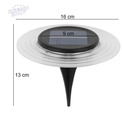 LAMPA SOLARNA DYSKOWA 28 LED DO WBICIA W GRUNT LAMPA SOLARNA DYSKOWA 28 LED DO WBICIA W GRUNT