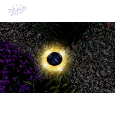 LAMPA SOLARNA DYSKOWA 28 LED DO WBICIA W GRUNT LAMPA SOLARNA DYSKOWA 28 LED DO WBICIA W GRUNT