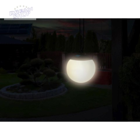 LAMPA SOLARNA PLASTIKOWA KULA WISZĄCA 20CM LAMPA SOLARNA PLASTIKOWA KULA WISZĄCA 20CM