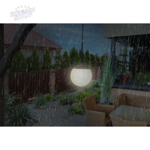 LAMPA SOLARNA PLASTIKOWA KULA WISZĄCA 20CM LAMPA SOLARNA PLASTIKOWA KULA WISZĄCA 20CM