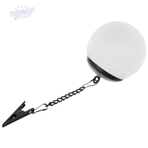 LAMPA SOLARNA PLASTIKOWA KULA WISZĄCA NA KLIPS 10X30CM LAMPA SOLARNA PLASTIKOWA KULA WISZĄCA NA KLIPS 10X30CM