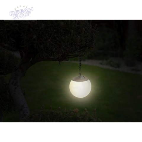 LAMPA SOLARNA PLASTIKOWA KULA WISZĄCA NA KLIPS 10X30CM LAMPA SOLARNA PLASTIKOWA KULA WISZĄCA NA KLIPS 10X30CM