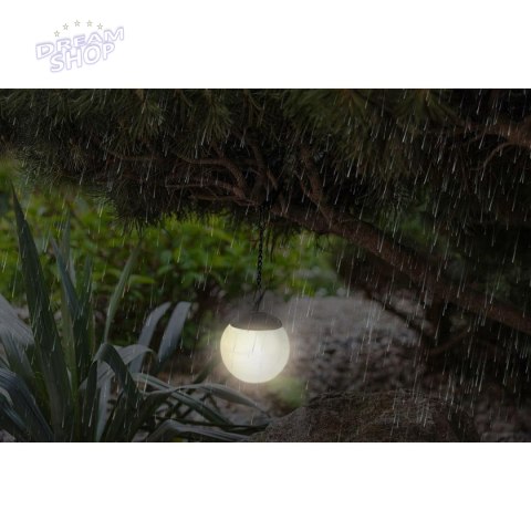 LAMPA SOLARNA PLASTIKOWA KULA WISZĄCA NA KLIPS 10X30CM LAMPA SOLARNA PLASTIKOWA KULA WISZĄCA NA KLIPS 10X30CM