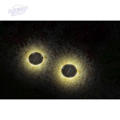 LAMPY SOLARNE DYSKOWE DO WBICIA W GRUNT ZESTAW 2SZT LAMPY SOLARNE DYSKOWE DO WBICIA W GRUNT ZESTAW 2SZT