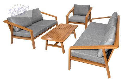 Meble Ogrodowe Aluminiowe Dwie Sofy + Fotel + Stolik Meble Ogrodowe Aluminiowe Dwie Sofy + Fotel + Stolik