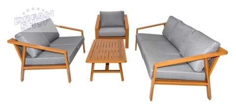 Meble Ogrodowe Aluminiowe Dwie Sofy + Fotel + Stolik Meble Ogrodowe Aluminiowe Dwie Sofy + Fotel + Stolik