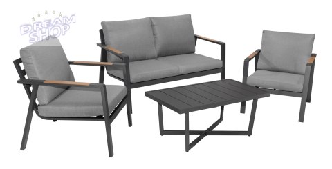 Meble Ogrodowe Aluminiowe Sofa + Dwa Fotele + Stolik Meble Ogrodowe Aluminiowe Sofa + Dwa Fotele + Stolik