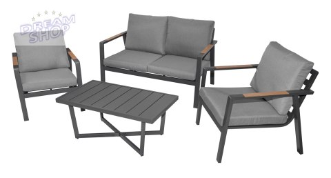 Meble Ogrodowe Aluminiowe Sofa + Dwa Fotele + Stolik Meble Ogrodowe Aluminiowe Sofa + Dwa Fotele + Stolik