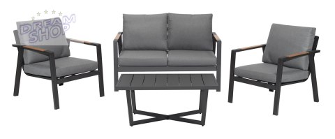 Meble Ogrodowe Aluminiowe Sofa + Dwa Fotele + Stolik Meble Ogrodowe Aluminiowe Sofa + Dwa Fotele + Stolik