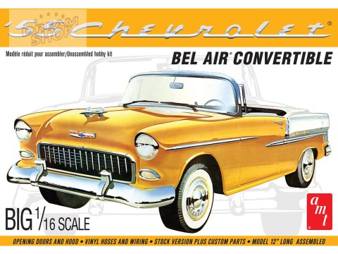 Model Plastikowy - Samochód 1955 Chevy Bel Air Convertible Model Plastikowy - Samochód 1955 Chevy Bel Air Convertible