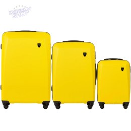 0125, Zestaw 3 walizek (L,M,S) Wings, Yellow