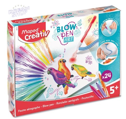 Flamastry dmuchane kreatywne mazaki zestaw artystyczny Crative 24 szt. Maped Flamastry dmuchane kreatywne mazaki zestaw artystyczny Crative 24 szt. Maped